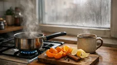 Simmer pot cu portocală, lămâie și scorțișoară: odorizant natural pentru casa ta