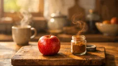 Măr cu scorțișoară pe stomacul gol: ce beneficii are și cum îl mănânci corect