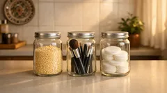 3 idei simple de organizare acasă cu borcane goale de cafea