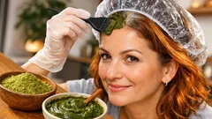 Henna pentru păr alb: cum acoperi firele albe natural și ce nuanță obții