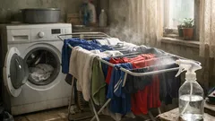 Trucul cu oțet alb care scoate mirosul persistent din haine, înainte de spălare