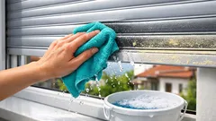 Cum cureți rulourile exterioare fără să ieși pe geam: trucul cu cutia ruloului