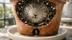 Truc simplu pentru drenajul ghiveciului: folosește o strecurătoare veche