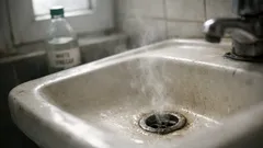 Trucul cu oțet alb care scoate mirosul din scurgere în câteva minute