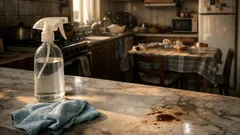 Oțet alb pe blat: când ajută la curățenie și când îți poate strica finisajul