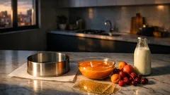 Tort rece cu fructe și glazură oglindă, cu cremă de lapte bătut, gata fără stres