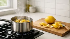 Nu mai arunca cojile de lămâie: fierbe-le 10 minute și scapă de mirosurile din bucătărie