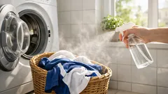 Trucul cu oțet alb înainte de spălare: cum scapi de mirosul de transpirație din haine