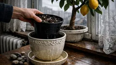 Pietricele în ghiveciul cu lămâi: ajută sau înrăutățesc drenajul?